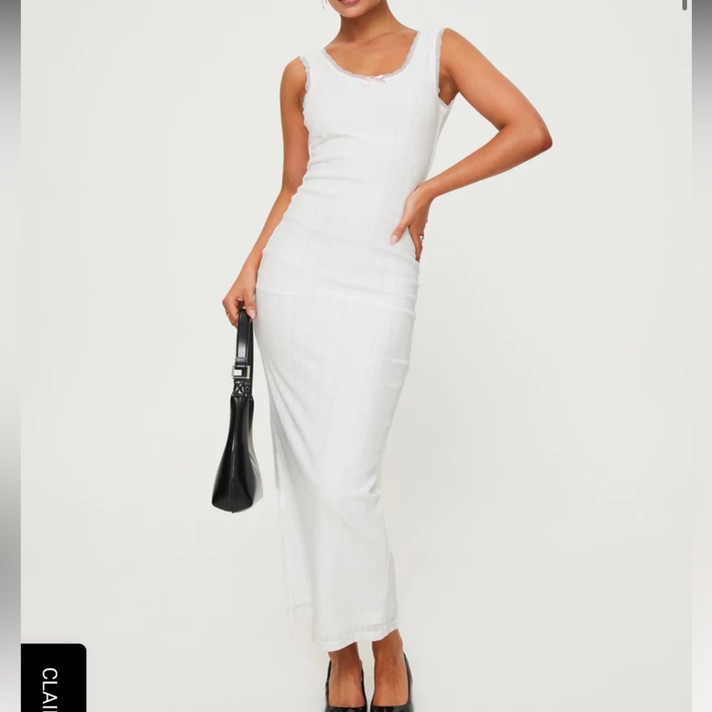 Midi white dress